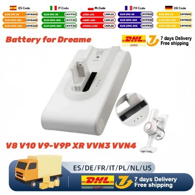 Wysokiej jakości bateria litowa do Dreame V8 V10 V9P XR VVN3 VVN4 ręczny bezprzewodowy odkurzacz części wymienna bateria
