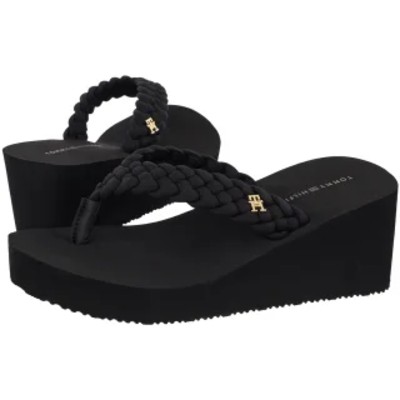 Japonki TH Wedge Braided Summer Sandal Black FW0FW09198 BDS TH1441b Tommy Hilfiger