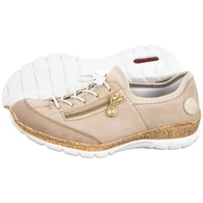 Sneakersy N42F160 Beige RI348a Rieker