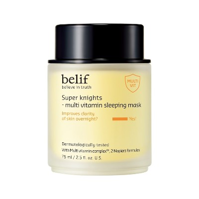 belif Super knights multi vitamin sleeping mask Maseczki rozświetlające 75 ml