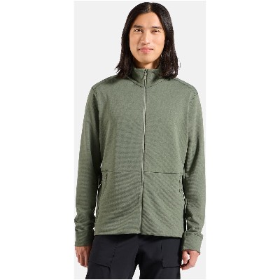 Odlo Bluza bez kaptura rozpinana Mid layer full zip GRID FLEECE