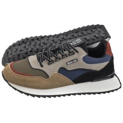 Sneakersy BeżoweNiebieskie NN174320 BI547a Big Star