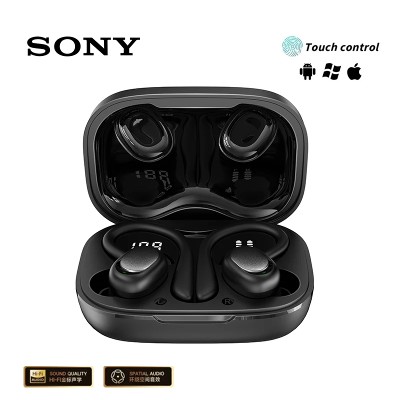 Oryginalne słuchawki bezprzewodowe Sony SP180 TWS mikrofonem sportowe słuchawki klipsem na ucho słuchawki stereo douszne wyświetlaczem LED