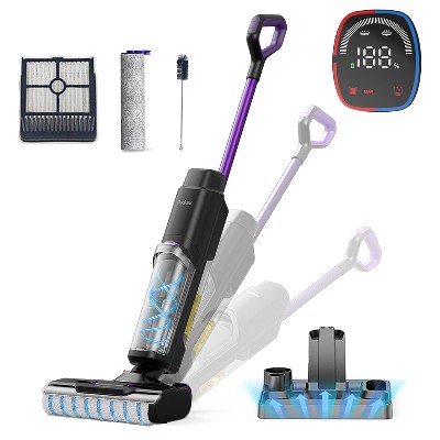 Odkurzacz bezprzewodowy Redkey W15 do pracy na mokro sucho 35 minut pracy samooczyszczanie podwójny zbiornik na wodę inteligentne wykrywanie brudu