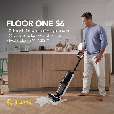 Dodatkowa płatność za zamówienie Odkurzacz Tineco Floor ONE S6 do pracy na mokro sucho bezprzewodowy odkurzacz do pracy na mokro sucho odkurzacz funkcją mopa wyświetlaczem LED odkurzacz