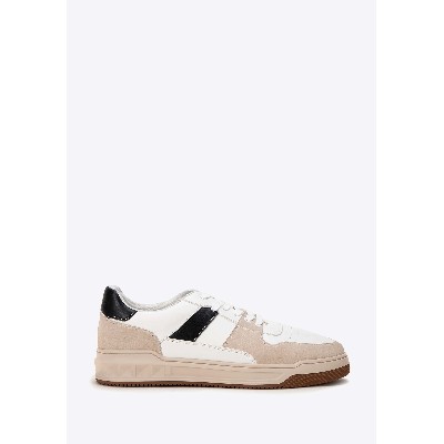 Męskie sneakersy ekoskóry biało
