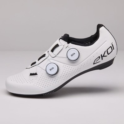 Buty szosowe EKOI Perf R4 CARBON INSERT białoczarne
