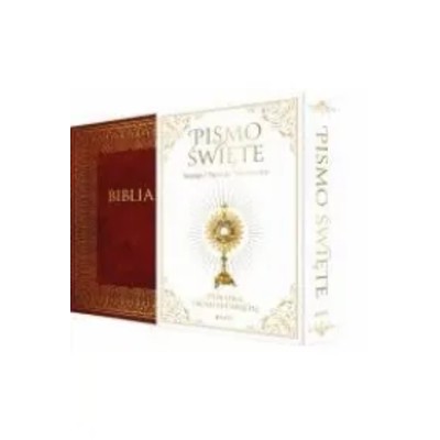 Pismo Święte Starego Nowego Testamentu Biblia Domowa Pamiątka Komunii Świętej