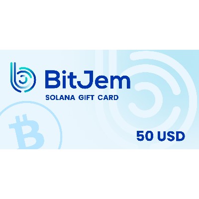 BitJem SOL Gift Card 50 USD