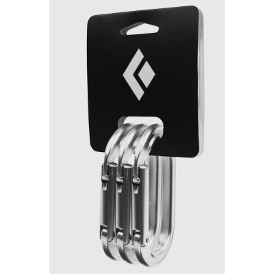 BLACK DIAMOND karabińczyki zestaw sztuki OVAL KEYLOCK one size