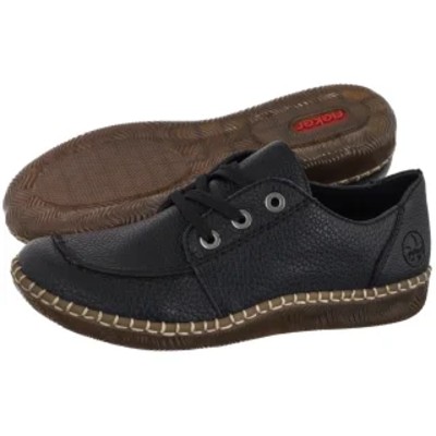 Półbuty N240200 Black RI352a Rieker