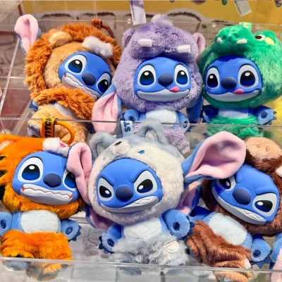 Top Toy Stitch Seria Dzikich Zwierząt Blind Box Różnymi Wyrazami Twarzy Urocza Lalka Zawieszka do Plecaka Mystery Box Niespodzianka Zabawne Prezenty