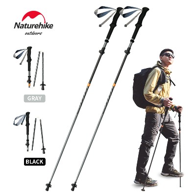 Naturehike kije wspinaczkowe Ultralekkie składane kijki trekkingowe na zewnątrz kijki turystyczne składane kije szybką blokadą kije włókna węglowego