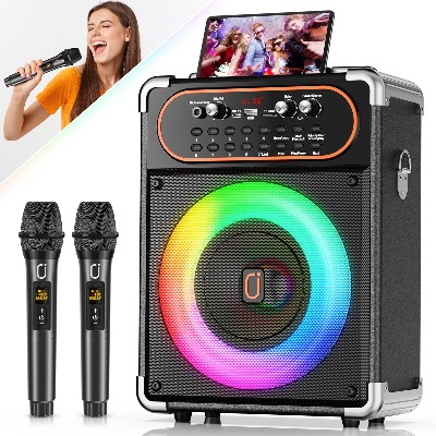 S68 Kara Ok mikrofonami przenośny głośnik Bluetooth 53 Kara Ok regulacja echo obsługa telewizora za pośrednictwem połączenia pomocniczego