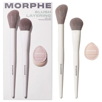 Morphe Zestaw pędzli do twarzy Blush Layering Tool Trio makijażu Female
