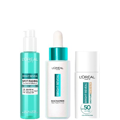 LOréal Paris Bright Reveal Dark Spot Defender Routine Bundle