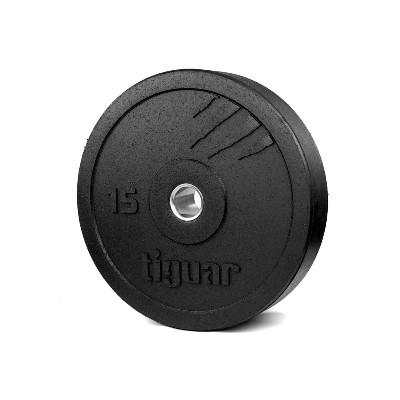 TIGUAR obciążenie na siłownie talerz bumper 15 kg V3 one size
