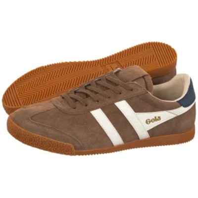 Buty Retro Mens Elan Trainer TobaccoOff WhiteNavy CMB538 GO2a Gola