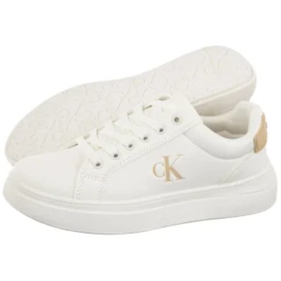 Sneakersy Low Cutt LaceUp Sneaker Off WhiteBeige V3X9833001355A472 CK732a Calvin Klein