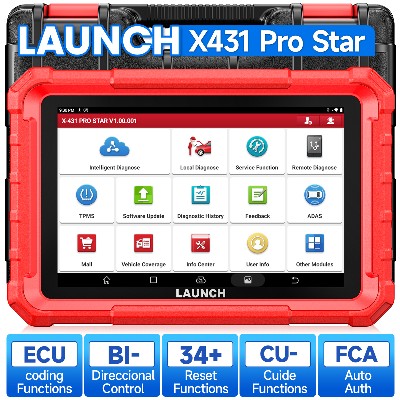 LAUNCH X431 PRO Star Dwukierunkowy Skaner Diagnostyczny 37 Funkcji Kodowanie ECU Pełny System Skanowania OBD2 CANFD DOIP