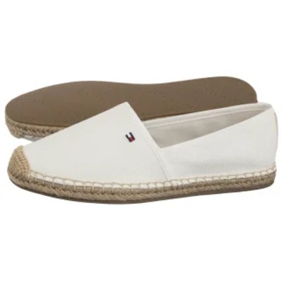 Espadryle Flag Canvas Espadrille Ecru FW0FW08541 YBL TH1264f Tommy Hilfiger