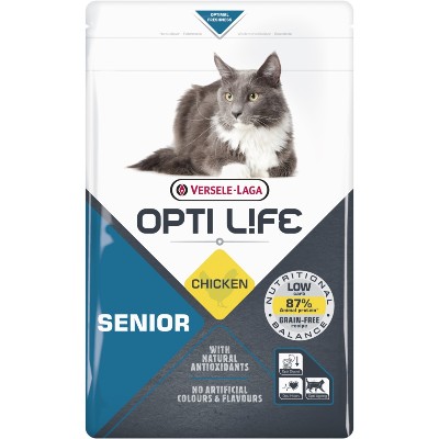 VERSELELAGA Opti Life Cat Senior Chicken 25 kg dla kotów seniorów