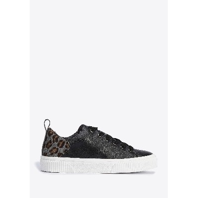 Damskie sneakersy skórzane wzorem cętki
