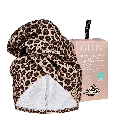 GLOV GLOV Hair Wrap Turban Cheetah Szlafroki ręczniki ct