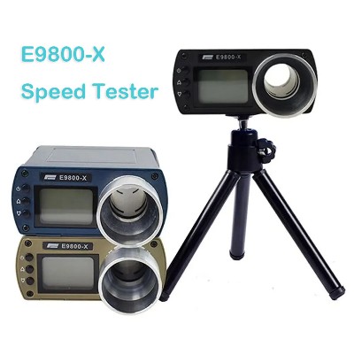 E9800X Chronograf prędkości strzelania pocisków Przyrządy pomiarowe Chronograf do fotografowania Chronoskop LCD Tester prędkości