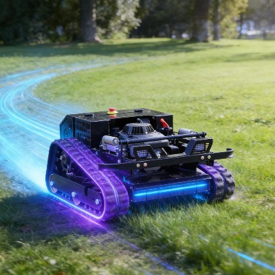 Dostosowywana zdalnie sterowana samobieżna kosiarka do trawy na zbocza robot kosiący kosiarka do usuwania chwastów gór kosiarka mulczująca