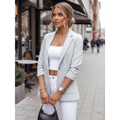 Marynarka damska CLASSVENT jasnoszara Dstreet PY0108