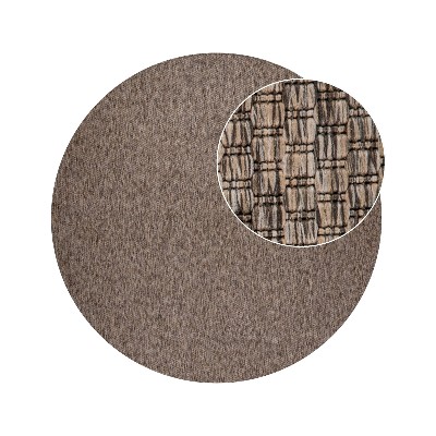 Dywan wewnętrzny zewnętrzny Venezia taupe 80 cm okrągły