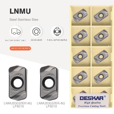 DESKAR LNMU0303ZER MJ LF6018 Wkładki do tokarek CNC ostrze do frezowania płyt trwałe wydajne do obróbki frezarskiej