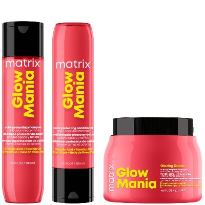 Glow Mania Colour Protecting Shampoo Conditioner Mask Trio for Coloured Hair