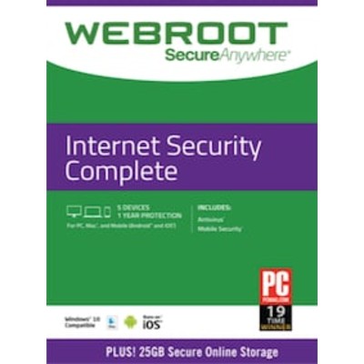 Webroot Internet Security Complete Devices Year Key GLOBAL