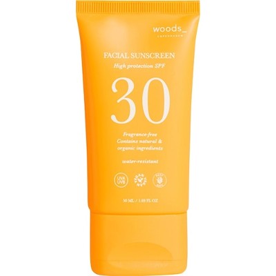 Woods Copenhagen Pielęgnacja przeciwsłoneczna Facial Sunscreen SPF30 Krem do opalania Unisex 50 ml