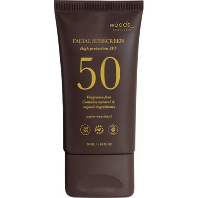 Woods Copenhagen Pielęgnacja przeciwsłoneczna Facial Sunscreen SPF50 Krem do opalania Unisex 50 ml