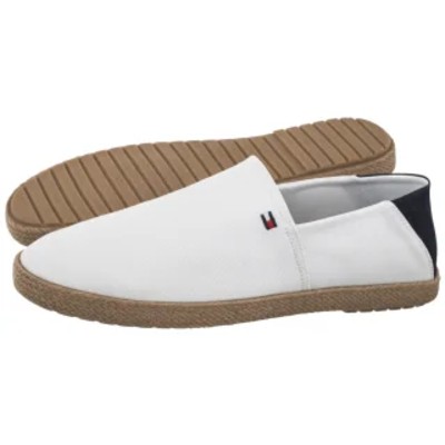 Espadryle Core Hilfiger Espadrille Textile White FM0FM05792 YBS TH1480b Tommy Hilfiger
