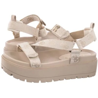 Sandały Fetta FLJFTT FAL03 Cream GU878a Guess