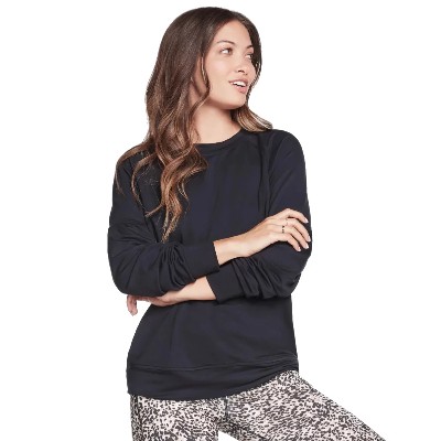 Skechers Skechluxe Restful Crew LT181BLK Damskie longsleevy poliester