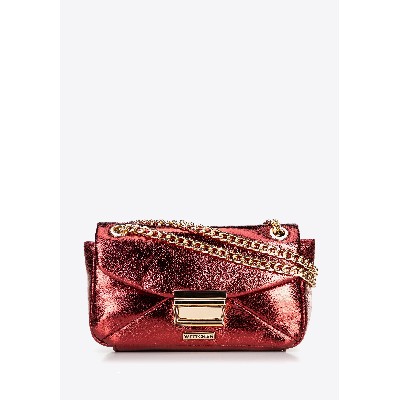 Minitorebka crossbody połyskującej ekoskóry