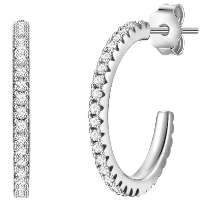 Glanzstücke München kolczyki kreole srebro wysokiej próby Cyrkonia Kolczyki ct Damski