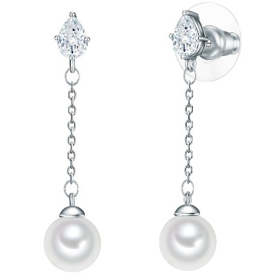 Lulu Jane Mosiadz Cyrkonia Sztuczna perła Kolczyki ct Damski