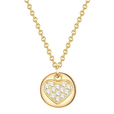 EASTSIDE Łańcuszek Serce Stal nierdzewna złoto Naszyjniki ct Damski