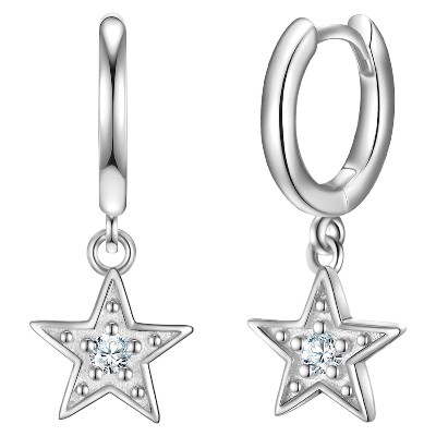 Glanzstücke München Kolczyki Gwiazda Srebro wysokiej próby ct Damski
