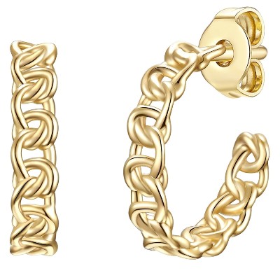 Glanzstücke München kolczyki kreole srebro wysokiej próby złoto Kolczyki ct Damski