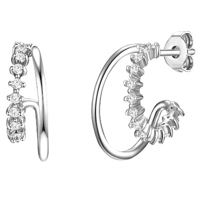 Glanzstücke München Kolczyki Srebro wysokiej próby ct Damski