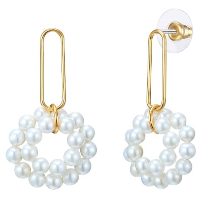 Lulu Jane Mosiadz Sztuczna perła Kolczyki ct Damski