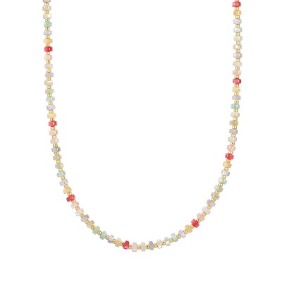 Yokoamii Łańcuszek Sztuczna perła Wielokolorowy Naszyjniki ct Damski
