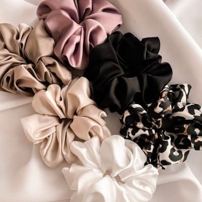 POSHYOU Zestaw gumek scrunchies MAXI Gumki do włosów ct
